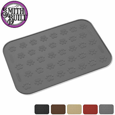 19" X 12" Waterproof Silicone Cat Pet Dog Food Bowl Mat Placemat - 5 Colors