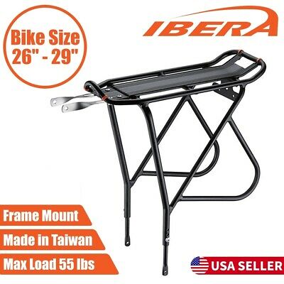 Ibera Bike Rear Rack Carrier Mountain Road Bicycle Pannier Luggage Cargo Holder