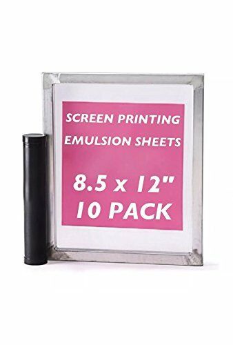 Emulsion Sheets - 10 Pack - 8.5"x12" Diy Yudu Style Screen Printing - (no Mesh)