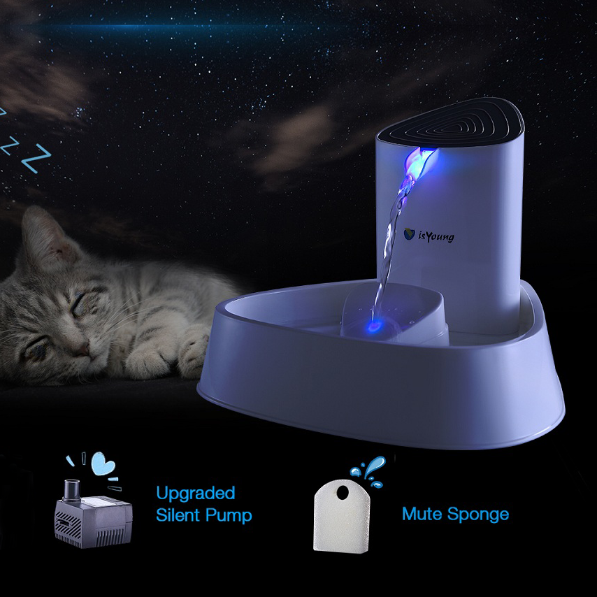 Electric Automatic Pet Dog Cat Water Fountain Drinking Bowl Auto Dish Dispenser
